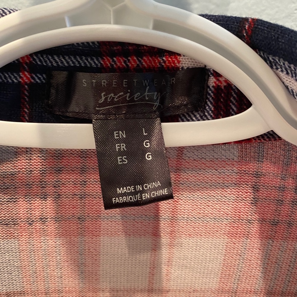 ‼️🚫SOLD🚫‼️ Streetwear Society • Long sleeve plaid button down - Picture 6 of 6